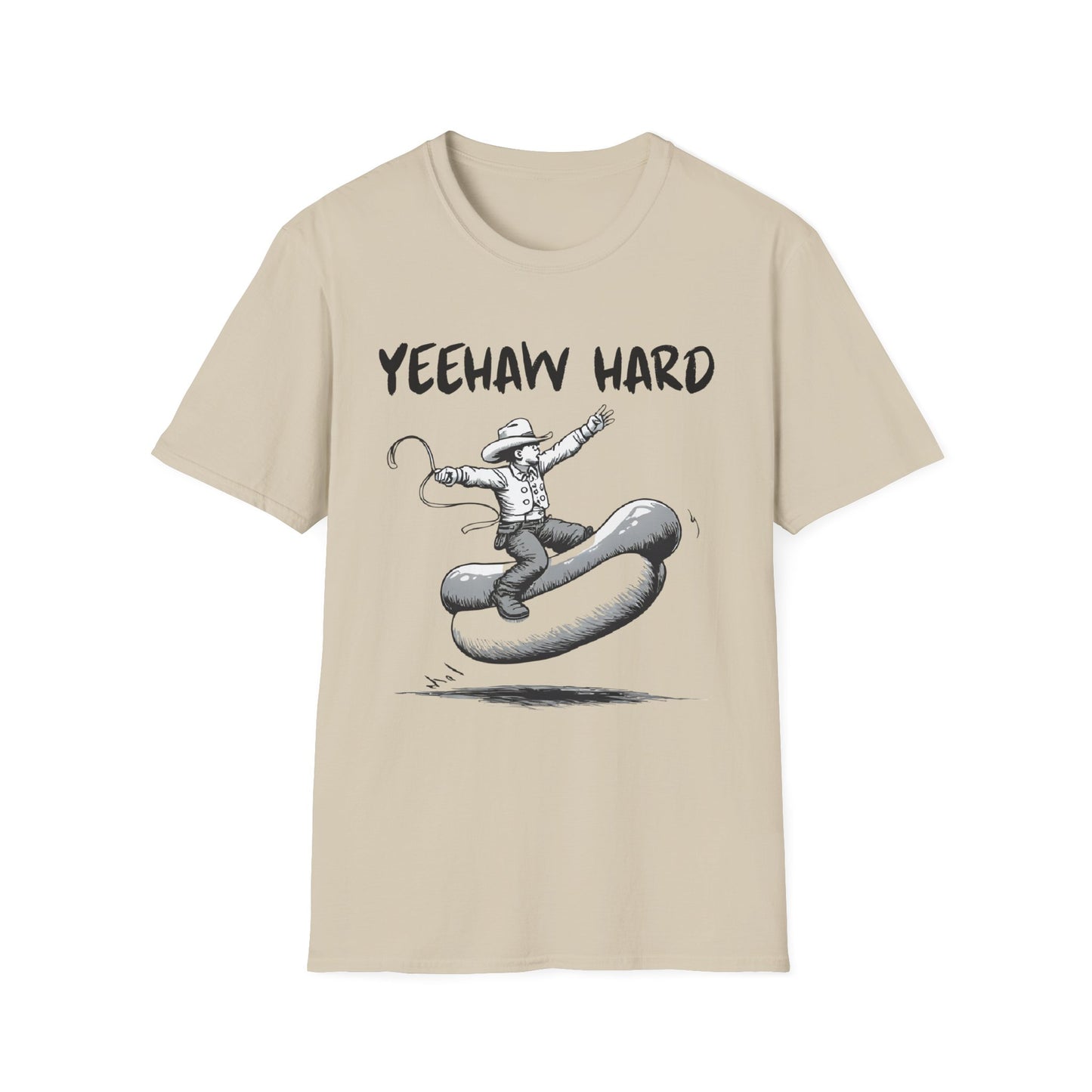 Yeehaw Hard Hot Dog Rodeo T-Shirt