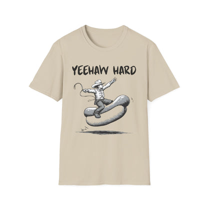 Yeehaw Hard Hot Dog Rodeo T-Shirt