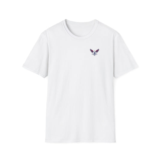 Red, White, and Hammered White T-Shirt