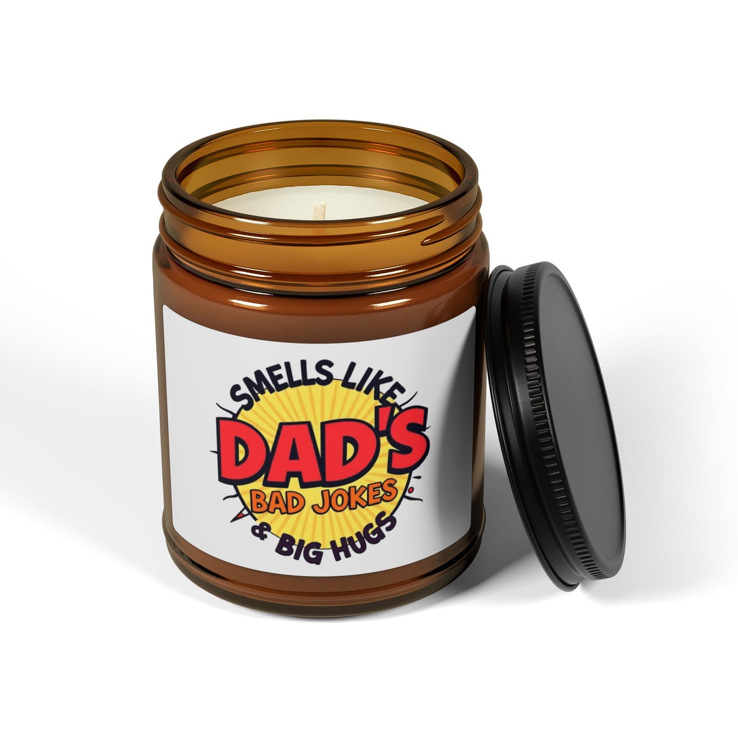 Scented Soy Candle (Multi-Size, Amber Jar)