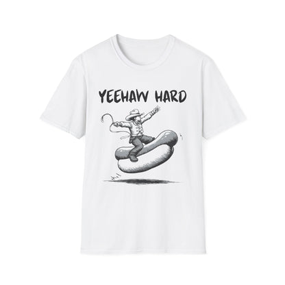 Yeehaw Hard Hot Dog Rodeo T-Shirt