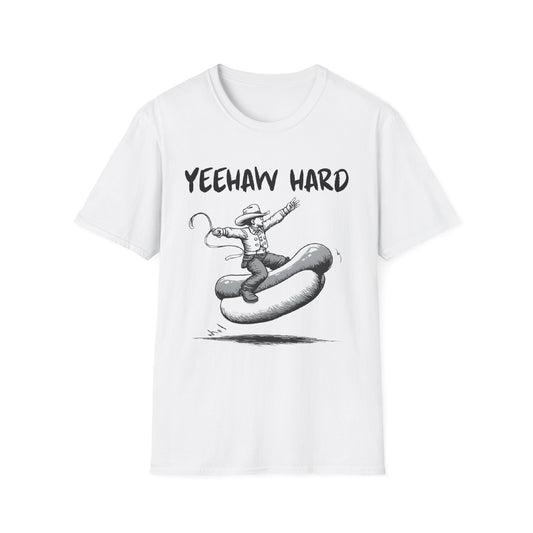 Yeehaw Hard Hot Dog Rodeo T-Shirt