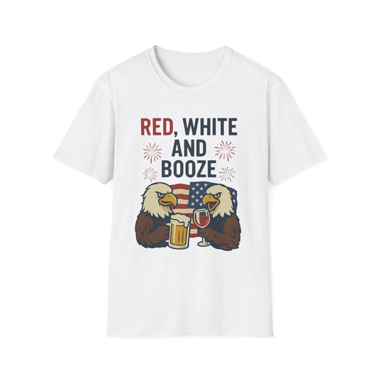 Red, White, and Booze T Shirt