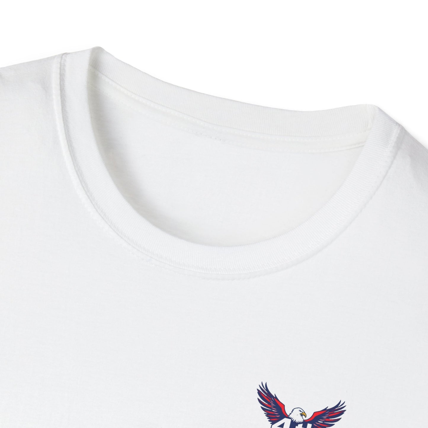 Red, White, and Hammered White T-Shirt
