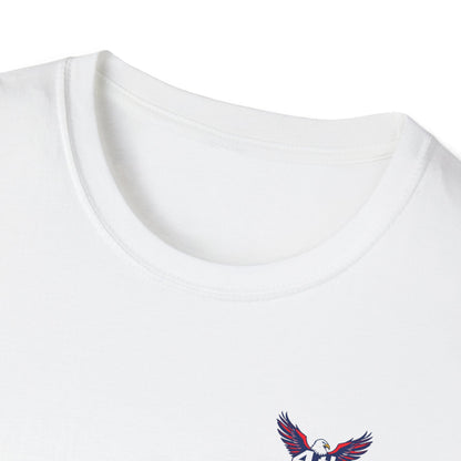 Red, White, and Hammered White T-Shirt
