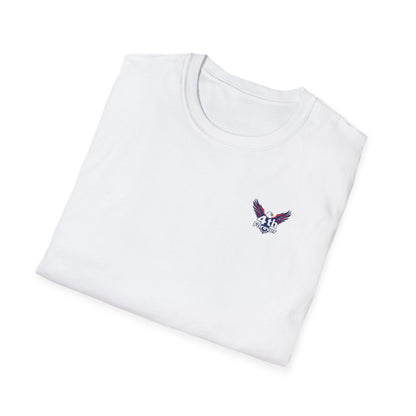 Red, White, and Hammered White T-Shirt